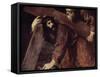 Christ and Simon the Cyrenian-Titian (Tiziano Vecelli)-Framed Stretched Canvas