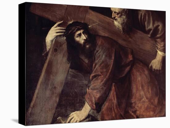 Christ and Simon the Cyrenian-Titian (Tiziano Vecelli)-Stretched Canvas