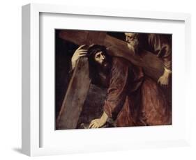 Christ and Simon the Cyrenian-Titian (Tiziano Vecelli)-Framed Giclee Print