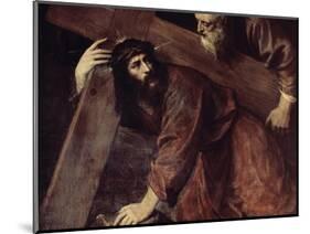 Christ and Simon the Cyrenian-Titian (Tiziano Vecelli)-Mounted Giclee Print