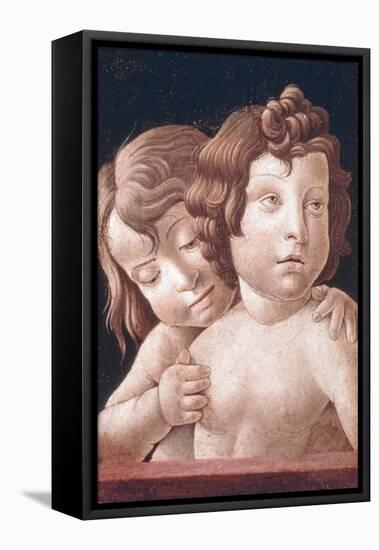 Christ and St John by Bellini-Giovanni Bellini-Framed Stretched Canvas