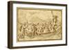 Christ and St Peter Walking on the Water-Domenico Campagnola-Framed Giclee Print