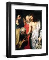 Christ and St. Peter-Sir Anthony Van Dyck-Framed Giclee Print