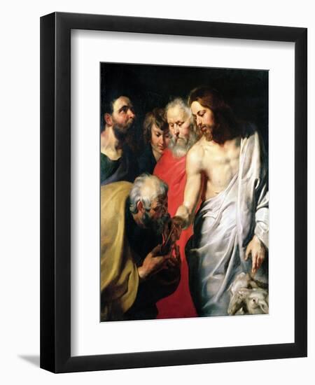 Christ and St. Peter-Sir Anthony Van Dyck-Framed Giclee Print