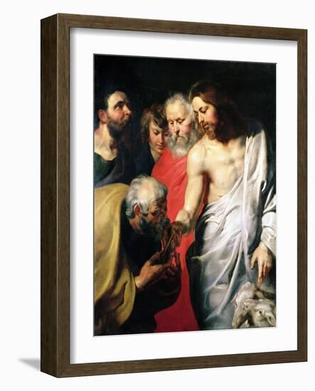 Christ and St. Peter-Sir Anthony Van Dyck-Framed Giclee Print