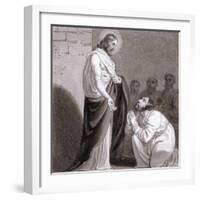 Christ and St Thomas, C1810-C1844-Henry Corbould-Framed Giclee Print