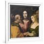 Christ and the Adulteress, 1525-28-Jacopo Palma-Framed Giclee Print