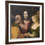 Christ and the Adulteress, 1525-28-Jacopo Palma-Framed Giclee Print