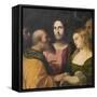 Christ and the Adulteress, 1525-28-Jacopo Palma-Framed Stretched Canvas