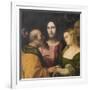 Christ and the Adulteress, 1525-28-Jacopo Palma-Framed Giclee Print