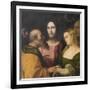 Christ and the Adulteress, 1525-28-Jacopo Palma-Framed Giclee Print