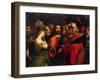 Christ and the Adulteress, 1546-1555-Lorenzo Lotto-Framed Giclee Print