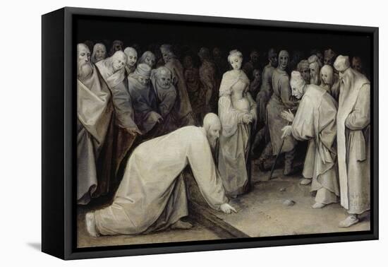 Christ and the Adulteress, 1565-Pieter Bruegel the Elder-Framed Stretched Canvas