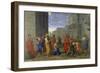 Christ and the Adulteress, 1653-Nicolas Poussin-Framed Giclee Print