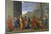 Christ and the Adulteress, 1653-Nicolas Poussin-Mounted Giclee Print