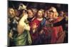 Christ and the Adulteress by Lotto-Lorenzo Lotto-Mounted Art Print