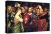 Christ and the Adulteress by Lotto-Lorenzo Lotto-Stretched Canvas