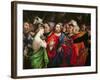 Christ and the Adulteress, c.1527-29-Lorenzo Lotto-Framed Giclee Print