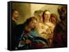 Christ and the Adulteress.-Giovanni Battista Tiepolo-Framed Stretched Canvas