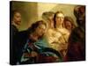 Christ and the Adulteress.-Giovanni Battista Tiepolo-Stretched Canvas