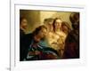 Christ and the Adulteress.-Giovanni Battista Tiepolo-Framed Giclee Print