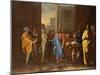 Christ and the Adulterous Woman (Oil)-Nicolas Poussin-Mounted Giclee Print