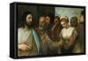 Christ and the Adultress; Unfinished, 1512-1515-Titian (Tiziano Vecelli)-Framed Stretched Canvas