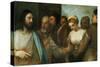 Christ and the Adultress; Unfinished, 1512-1515-Titian (Tiziano Vecelli)-Stretched Canvas