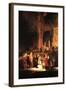 Christ and the Adultress-Rembrandt van Rijn-Framed Art Print