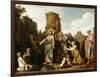 Christ and the Canaanite Woman-Pieter Lastman-Framed Art Print