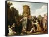 Christ and the Canaanite Woman-Pieter Lastman-Framed Stretched Canvas