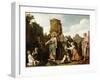 Christ and the Canaanite Woman-Pieter Lastman-Framed Art Print