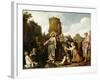 Christ and the Canaanite Woman-Pieter Lastman-Framed Art Print