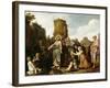 Christ and the Canaanite Woman-Pieter Lastman-Framed Art Print