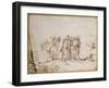 Christ and the Canaanite Woman-Rembrandt van Rijn-Framed Giclee Print