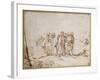 Christ and the Canaanite Woman-Rembrandt van Rijn-Framed Giclee Print