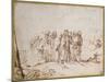 Christ and the Canaanite Woman-Rembrandt van Rijn-Mounted Giclee Print