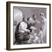 Christ and the Children, C1810-C1844-Henry Corbould-Framed Giclee Print