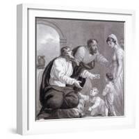 Christ and the Children, C1810-C1844-Henry Corbould-Framed Giclee Print