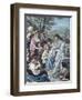 Christ and the Children-Bernhard Plockhorst-Framed Premium Giclee Print