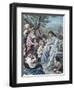 Christ and the Children-Bernhard Plockhorst-Framed Premium Giclee Print