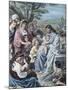 Christ and the Children-Bernhard Plockhorst-Mounted Giclee Print