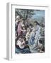 Christ and the Children-Bernhard Plockhorst-Framed Giclee Print