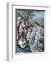 Christ and the Children-Bernhard Plockhorst-Framed Giclee Print