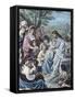 Christ and the Children-Bernhard Plockhorst-Framed Stretched Canvas