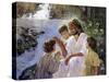 Christ and the Children-Hal Frenck-Stretched Canvas