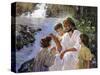 Christ and the Children-Hal Frenck-Stretched Canvas