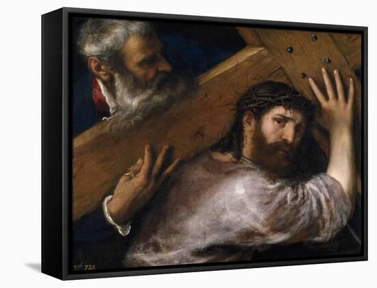 Christ And the Cyrenian, Ca. 1565, Italian School-null-Framed Stretched Canvas