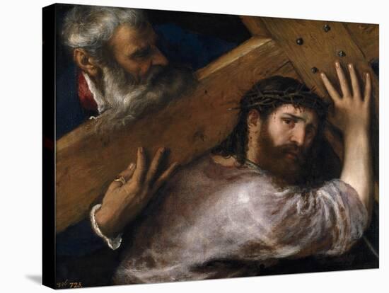 Christ And the Cyrenian, Ca. 1565, Italian School-null-Stretched Canvas