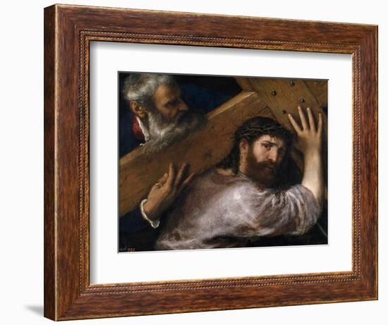 Christ And the Cyrenian, Ca. 1565, Italian School-null-Framed Giclee Print